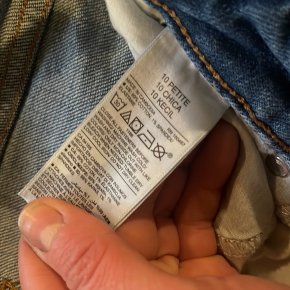 Old Navy power slim, straight, high-rise secret Slim pockets, 10 petite - Picture 2 of 3